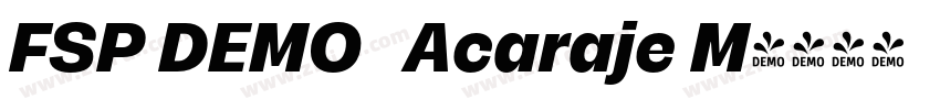 FSP DEMO   Acaraje M字体转换